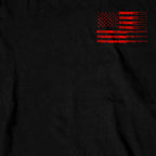 Hot Leathers Flag Bullets LS DS Mens Black Shirt with Printed Sleeves GMD2481