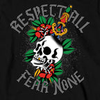 Hot Leathers Mens Long Sleeve Shirt Black Respect All Fear None GMD2514