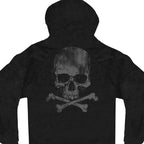 Hot Leathers Skull and Crossbones Black Pull Over Hoodie GMD4305