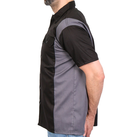 Hot Leathers Mechanics 2-Tone Sides Shirt GMM1002