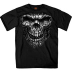 Hot Leathers GMS1237 Men’s ‘Shredder Skull Jumbo Print’ Black T-Shirt