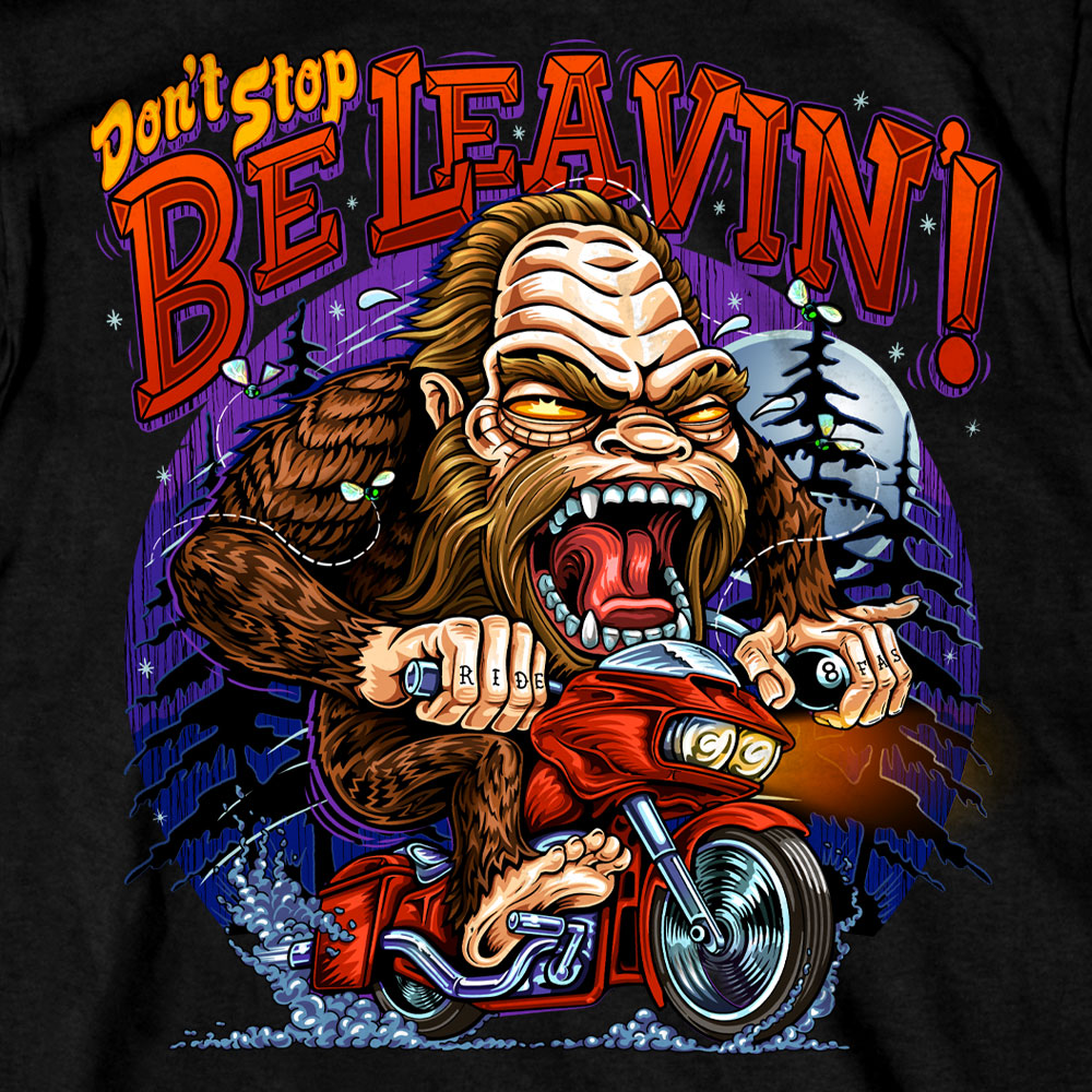 Hot leathers GMS1548 Bigfoot Biker Mens T-shirt