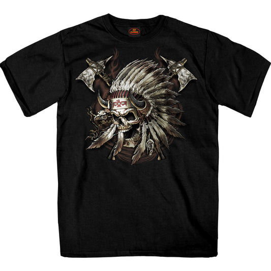 Hot Leathers Indian Chief Design Men's Tee