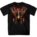 Hot Leathers Skull Rider Black T-Shirt GMS1551