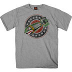 Hot Leathers Shark Bomb Mens Gray SS T-shirt GMS1563