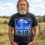 Hot Leathers GMS1567 Ground Zero 2026 Mens Double Sided  Black T-Shirt