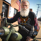 Hot Leathers GMS2024 Men’s ‘Some Gave All’ Long Sleeve Black T-Shirt