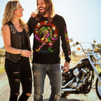 Hot Leathers GMS2526 Men's Black Long Sleeve Juggler T-Shirt