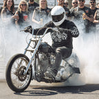 Hot Leathers Vintage Skull Long Sleeve Black T-shirt GMS2527