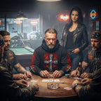 Hot Leathers GMS4022 Men’s ‘Celtic Cross Pocket’ Black Hoodie