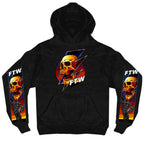 Hot Leathers  FTW Skull Mens Black Hoodie GMS4025