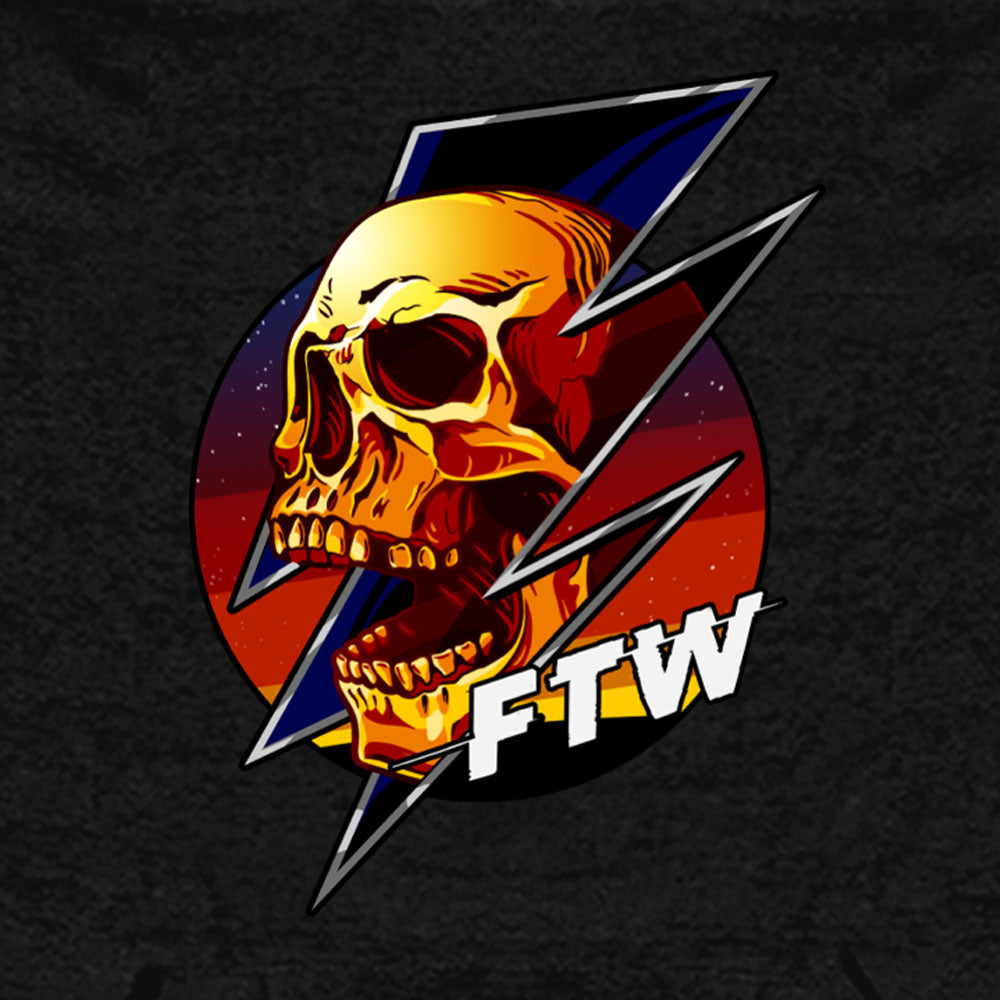 Hot Leathers  FTW Skull Mens Black Hoodie GMS4025