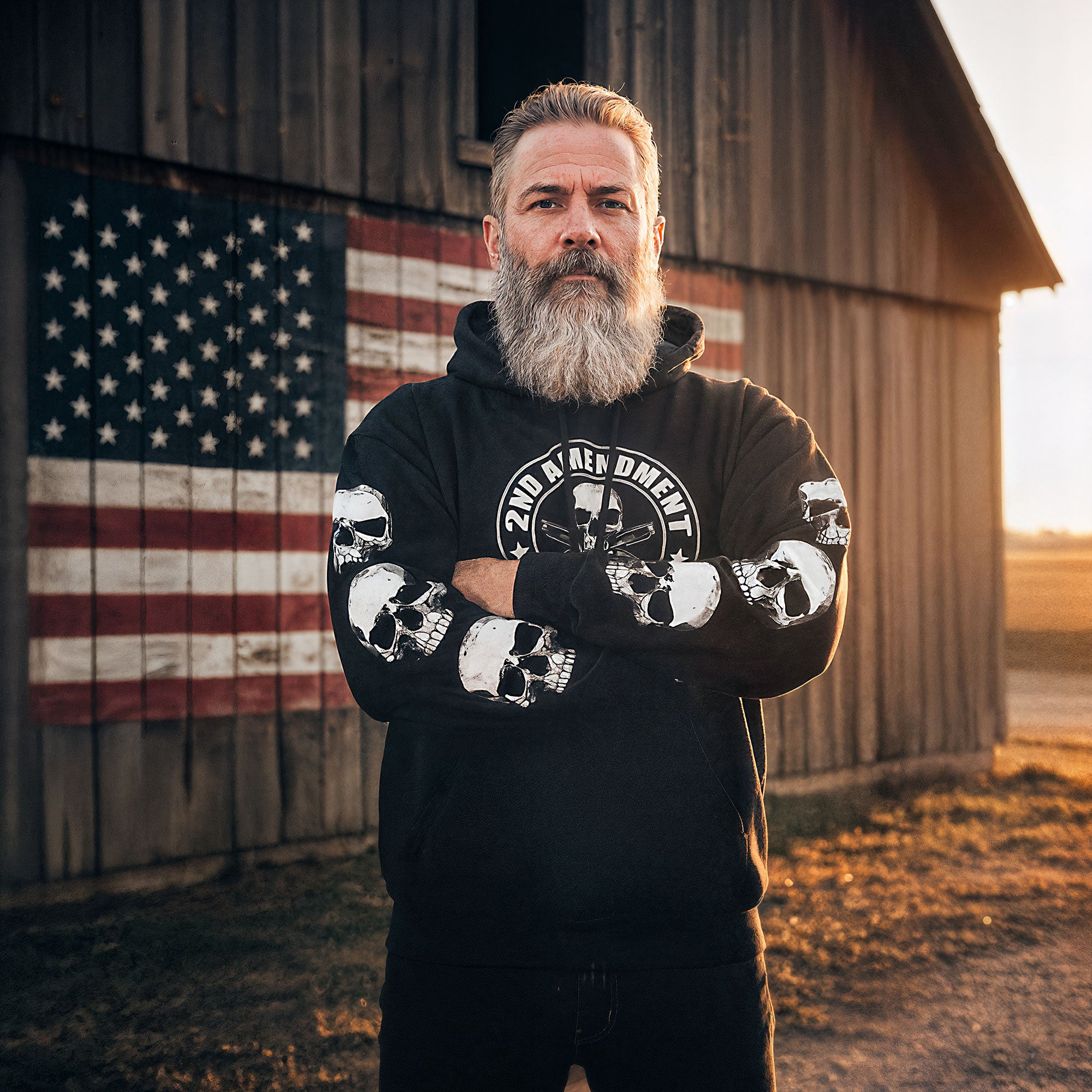 2nd Amendment Zip Hoodie Sweatshirt | Hot Leathers