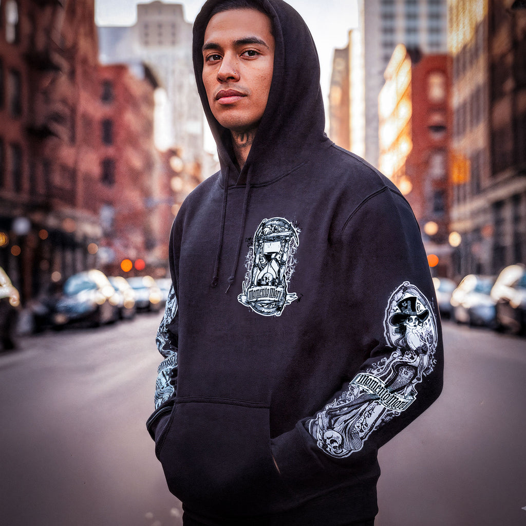 Hot Leathers Momento Mori Hooded Pullover Sweatshirt GMS4538