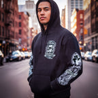 Hot Leathers Momento Mori Hooded Pullover Sweatshirt GMS4538