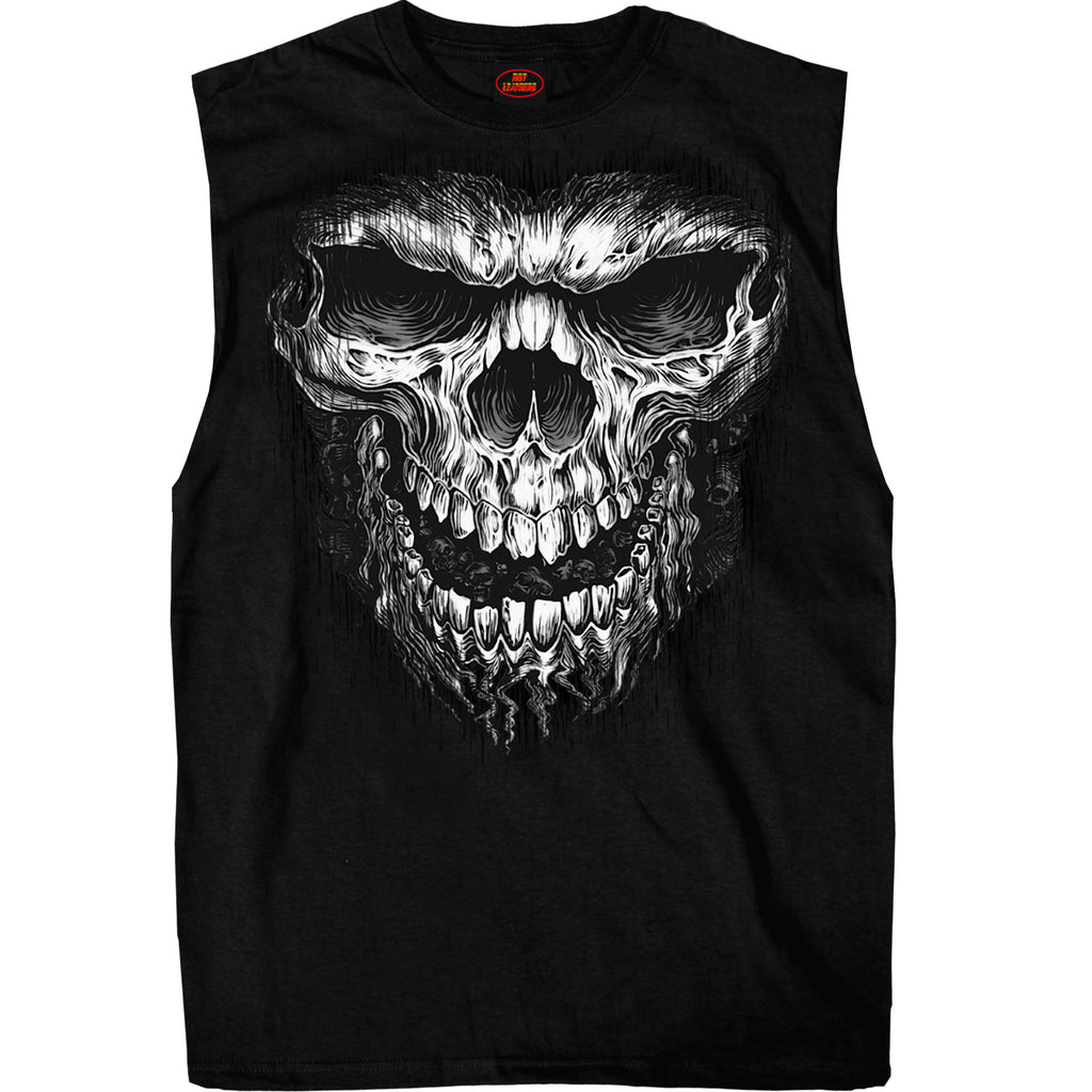 Hot Leathers Shredder Skull Shooter Tank Top