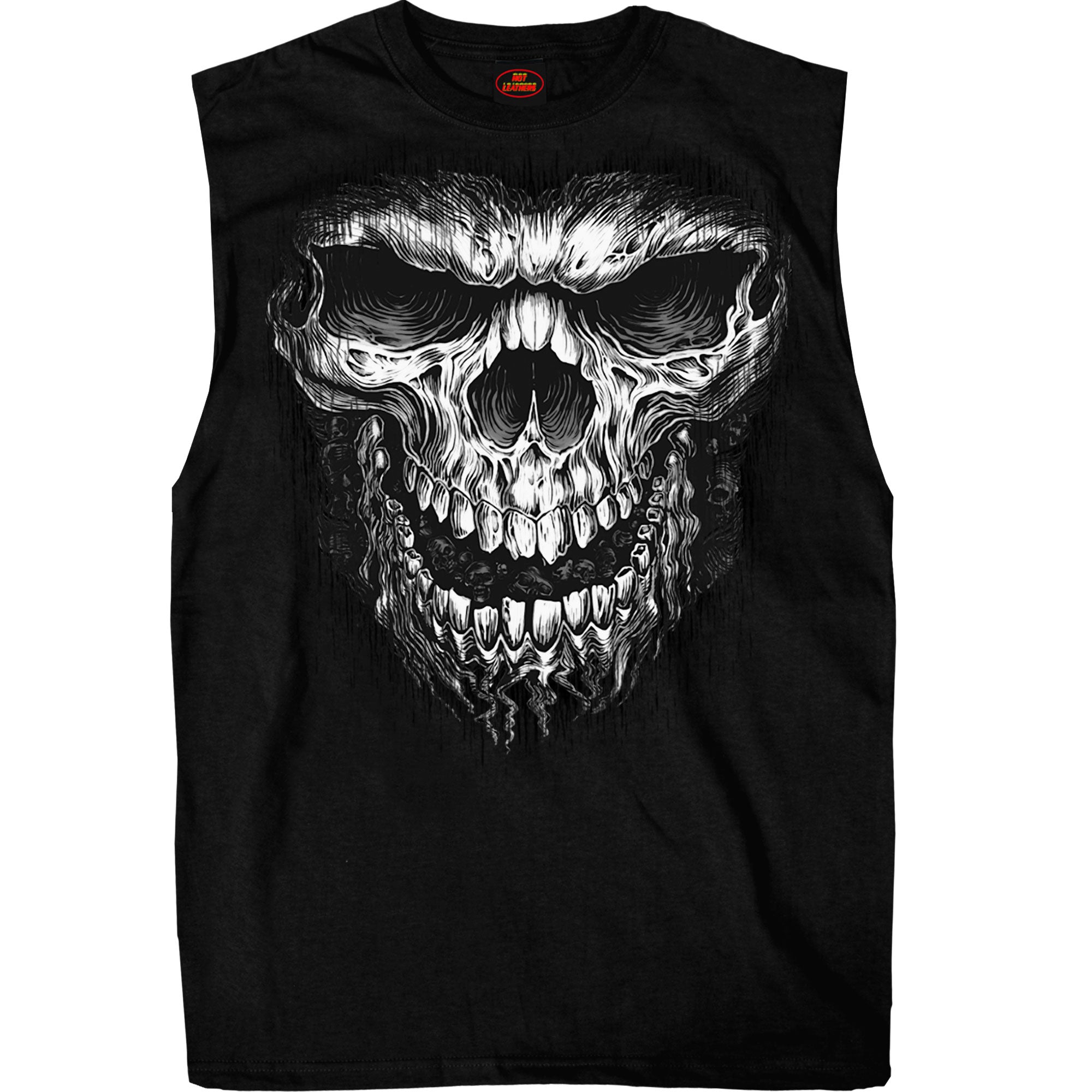 Hot Leathers Shredder Skull Shooter Tank Top
