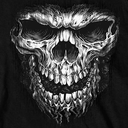 SH SHREDDER SKULL B&W