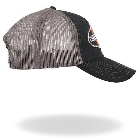 Hot Leathers Black and Grey That Sets You Free Trucker Hat GSH1041