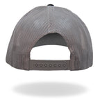 Hot Leathers Black Gray and Yellow Trucker Hat We The People Eagle GSH1049