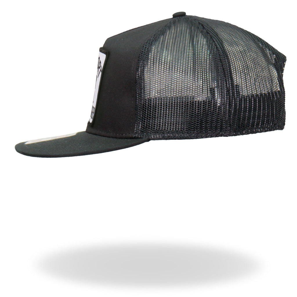 Hot Leathers GSH2007 Support Your Local Bartender Black and White Snapback Ball Cap