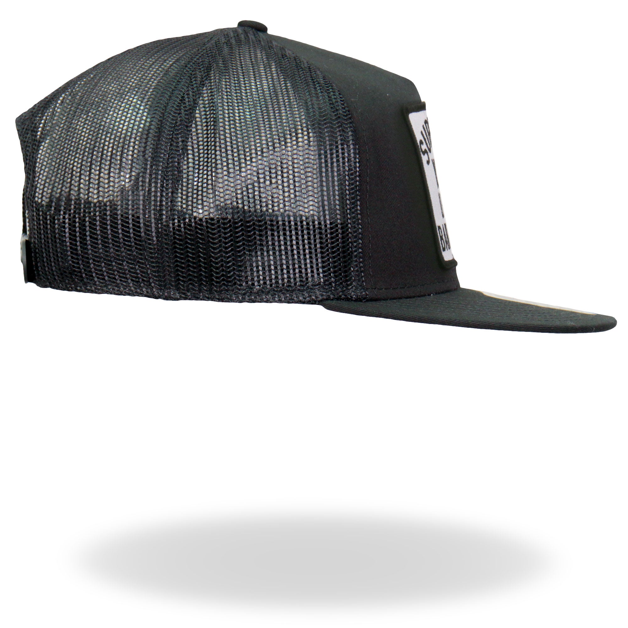 Hot Leathers GSH2007 Support Your Local Bartender Black and White Snapback Ball Cap