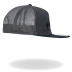 Hot Leathers Charcoal and Black EKG Piston Snapback Hat GSH2031