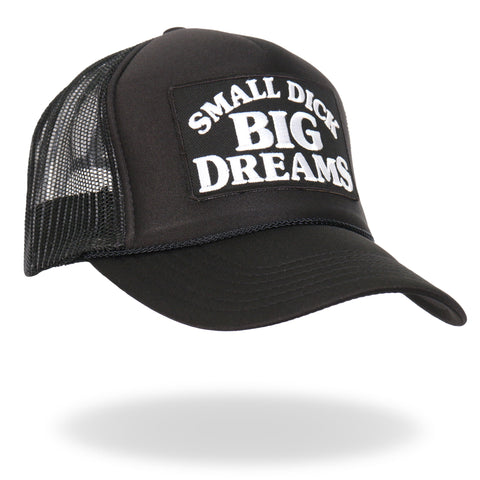 Hot Leathers Small Dick Big Dreams Snap Back Trucker Hat GSH2050