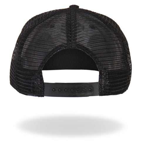 Hot Leathers Black Skeleton Hand DILLIGAF Snapback Hat