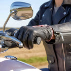 Hot Leathers GVL1009 Ladies Driving Gloves with Pink Piping