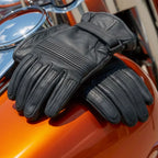 Hot Leathers Mens Gloves Unlined Leather Ribbed Knuckles GVM1002