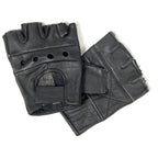 Hot Leathers GVM1004 Unlined Fingerless Leather Gloves with Padded Palm GVM1004