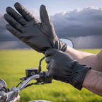 Hot Leathers Mens Gloves Leather Waterproof Riding Glove GVM1018