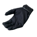Hot Leathers GVM2002 Black 'Red Flames' Textile Mechanic Gloves
