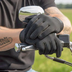 Hot Leathers GVM2005 Plain Black Mechanics Gloves
