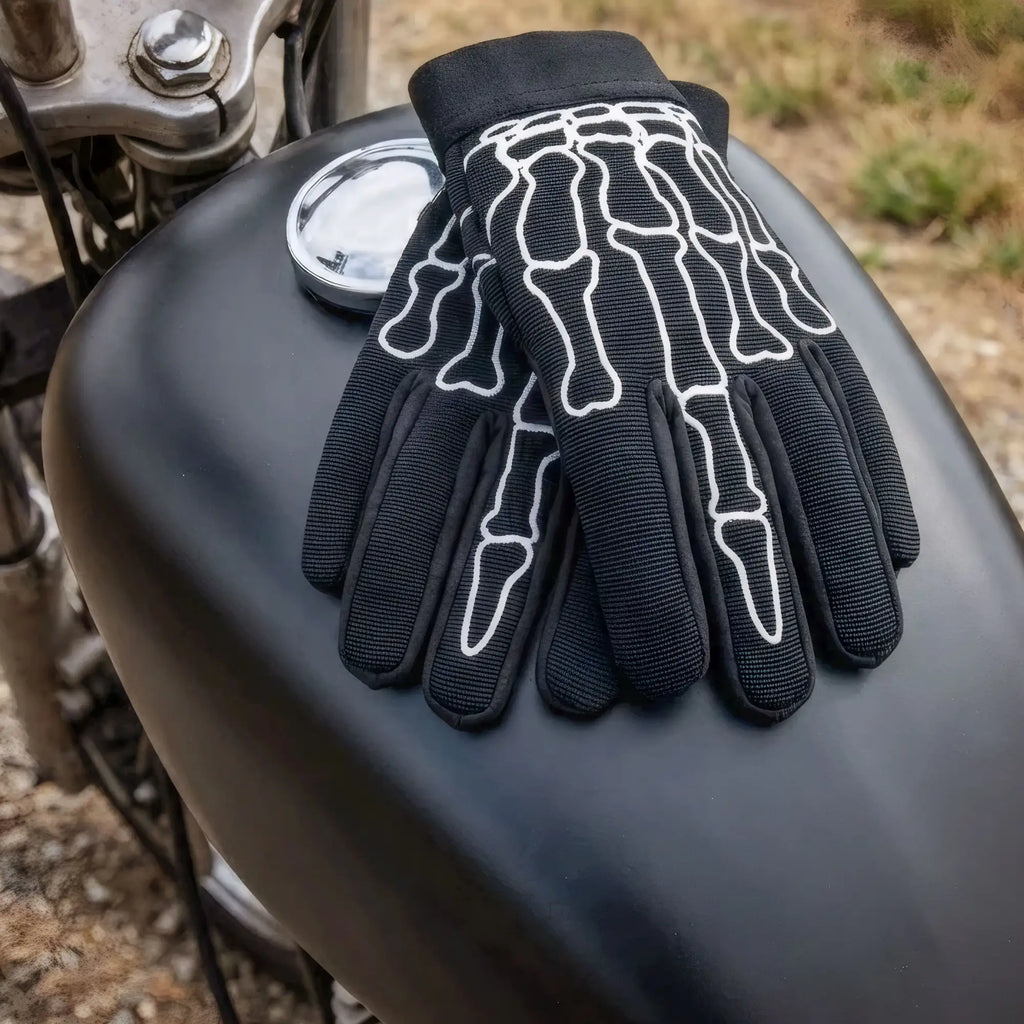 Hot Leathers GVM2011 Skeleton Finger Mechanics Gloves
