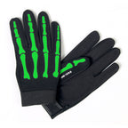 Hot Leathers Mens Gloves Green Skeleton Design GVM2014