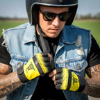 Hot Leathers GVM3011 Leather Don't Tread on Me Fingerless Gloves