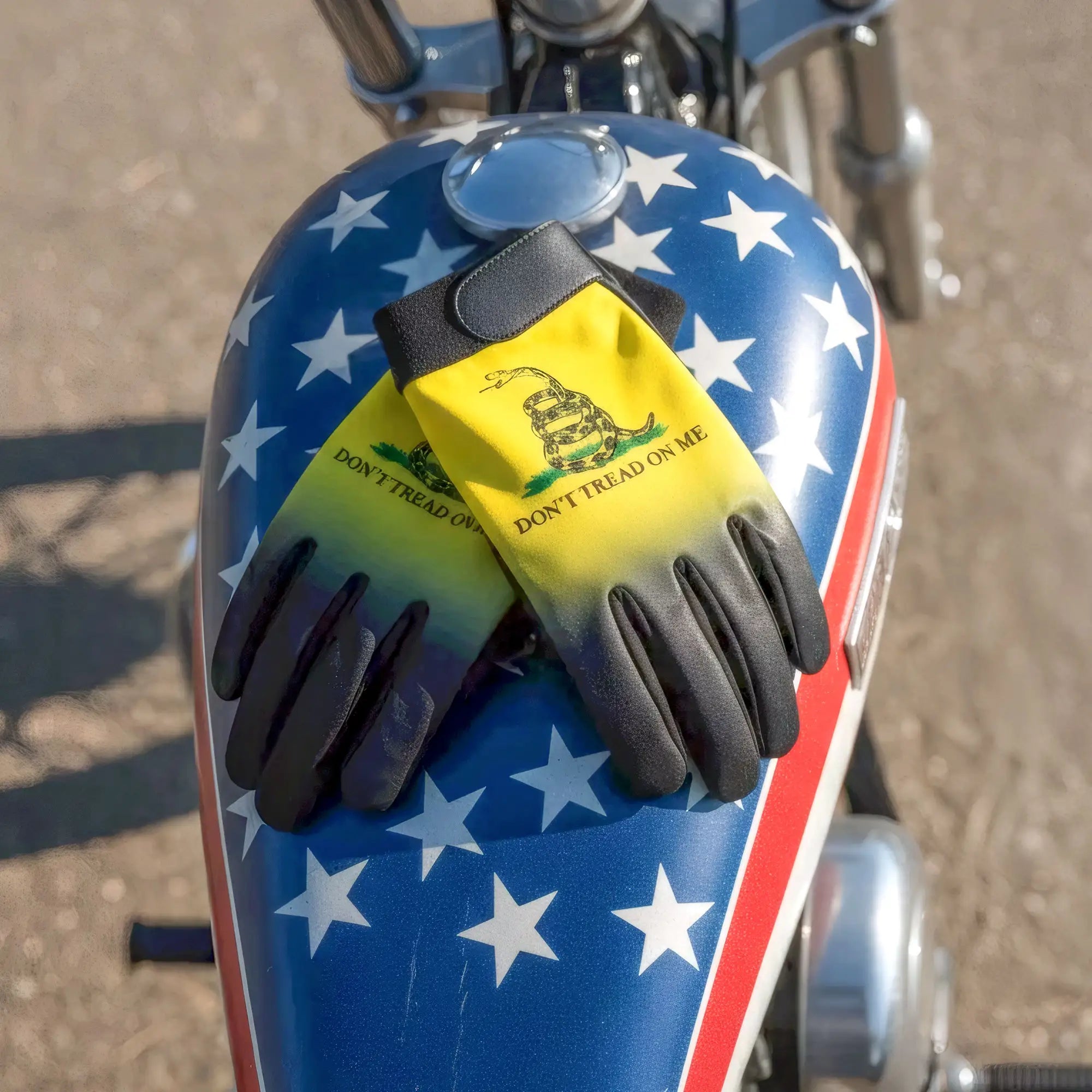 Hot Leathers GVM3012 Men's 'Don't Tread on Me' Mechanics Glove