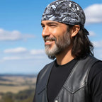 Hot Leathers Angel Of Death Wings and Swords Lightweight Headwrap HWH1072