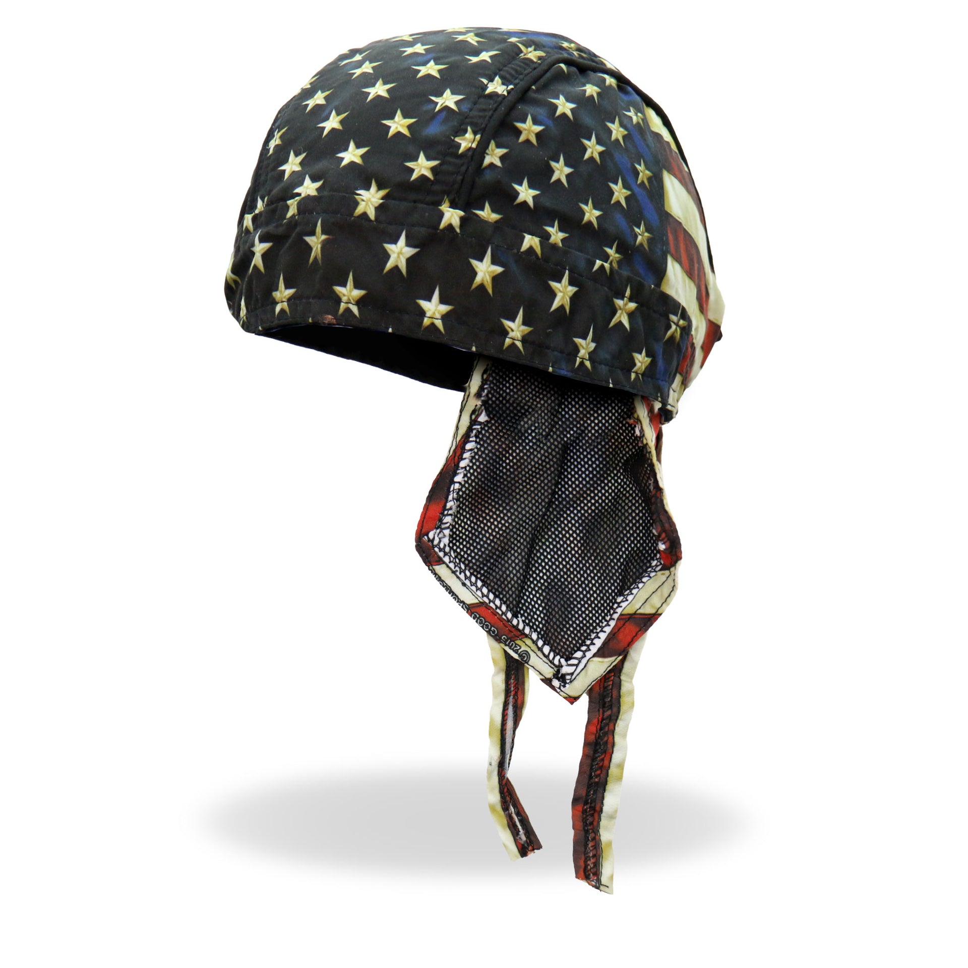 american flag motorcycle helmet wrap Hot Leathers Vintage American Flag Head Wrap