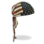 Hot Leathers Vintage American Flag Lightweight Head Wrap HWH1088