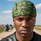 Hot Leathers Camo Skull Pattern Forest Lightweight Headwrap HWH1095