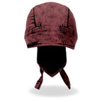 Hot Leathers Rust Dye Denim Lightweight Headwrap HWH1106