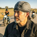 Hot Leathers Charcoal Dye Denim Lightweight Headwrap HWH1107