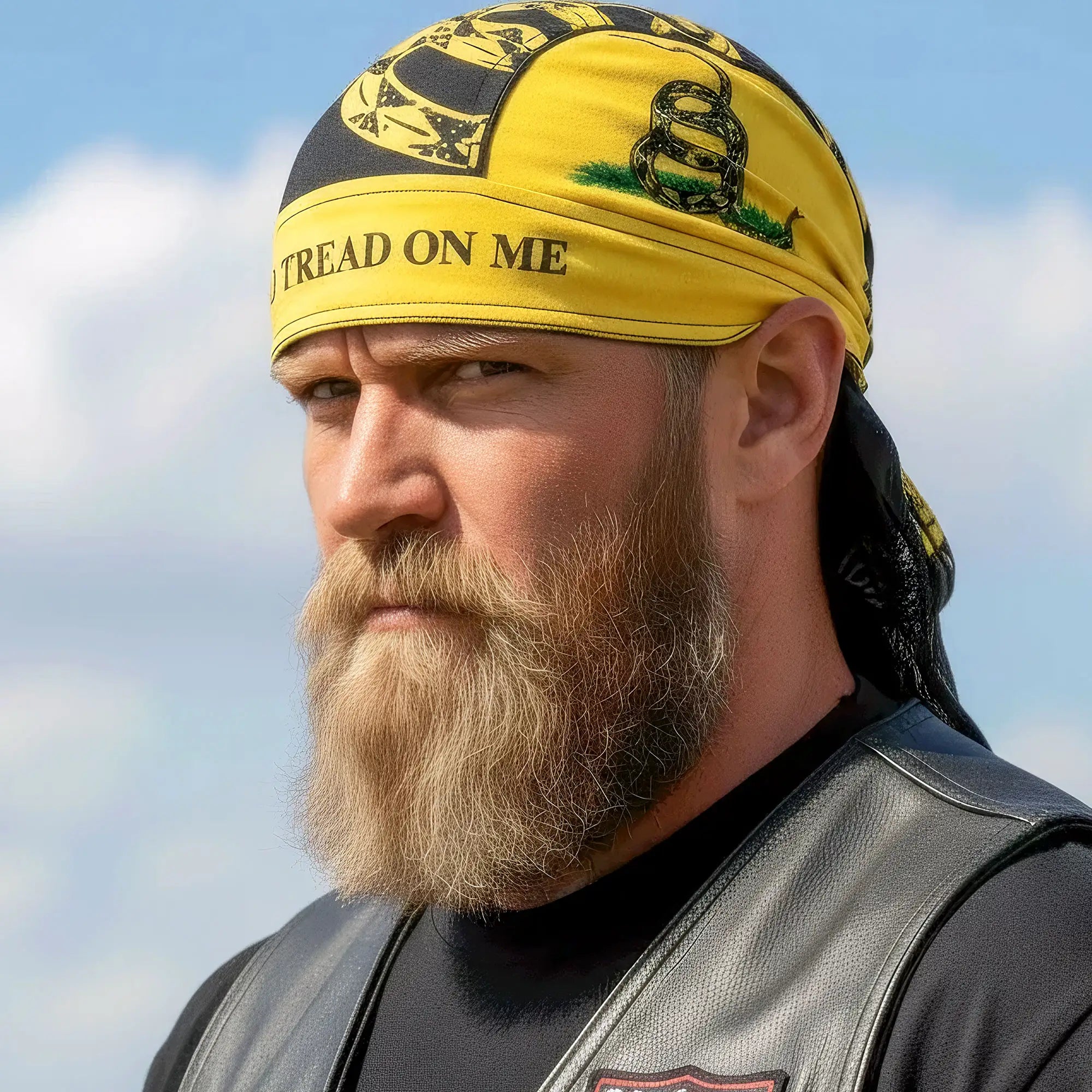 Hot Leathers Don't Tread On Me Lightweight Headwrap HWH1113