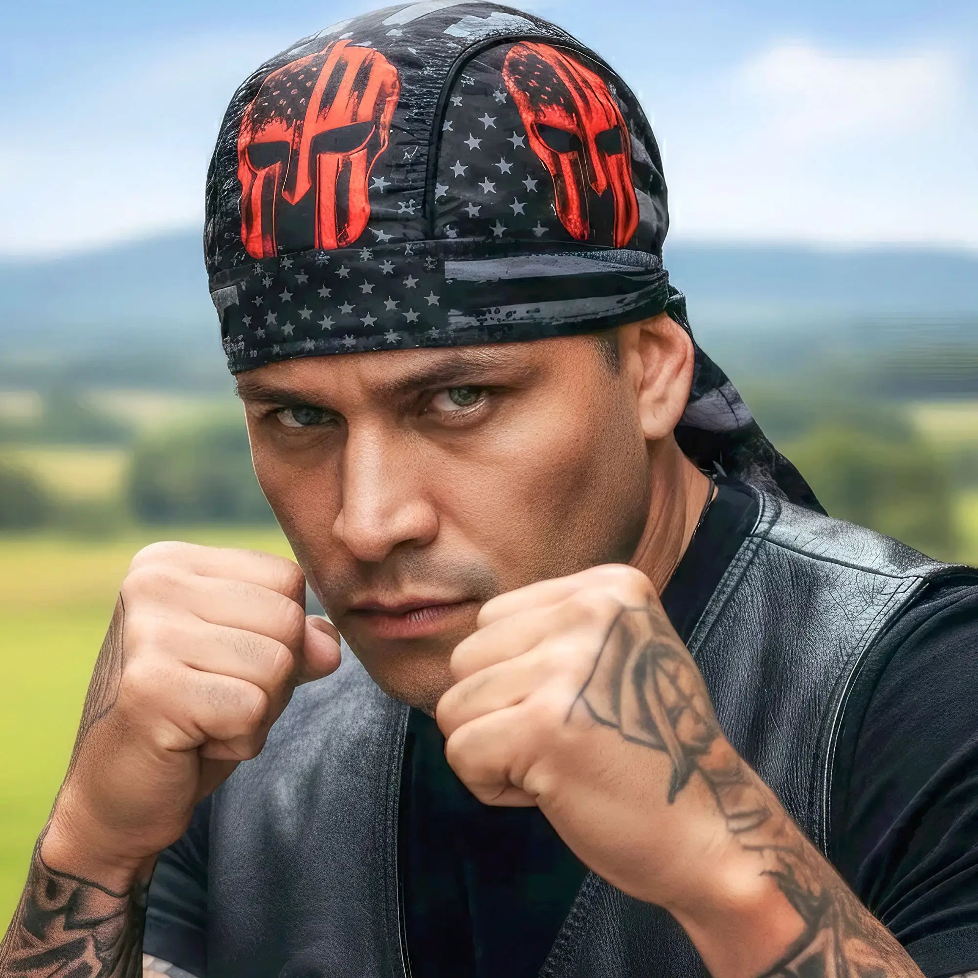 Hot Leathers Warrior Lightweight Headwrap HWH1121