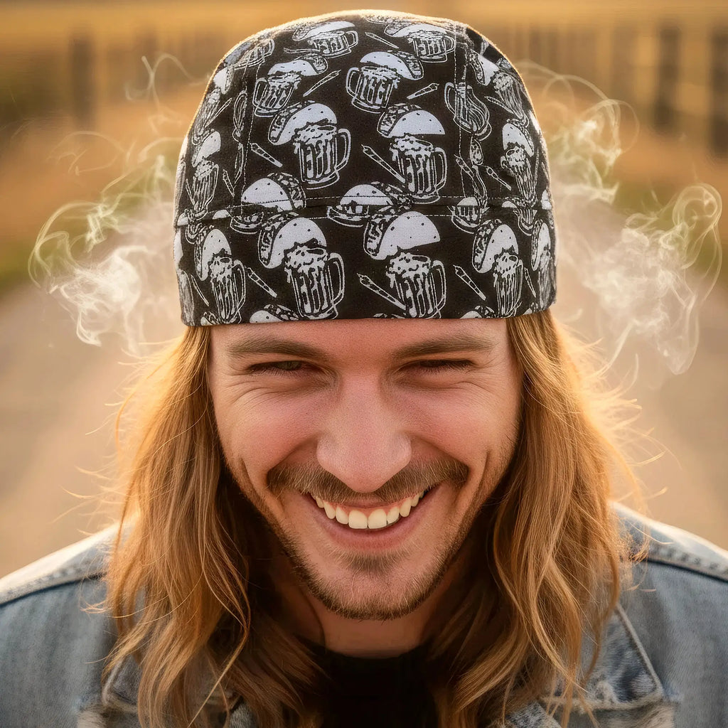 Hot Leathers Tacos & Beer headwrap HWH1122