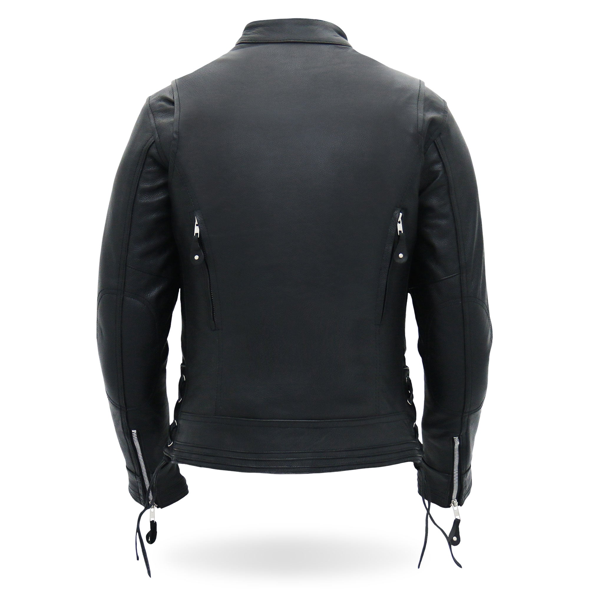 【HOT LEATHERS】シングルライダースジャケット Hot Leathers JKM1002 Classic Men's Motorcycle Leather Jacket with