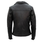 Hot Leathers JKL1029 Ladies Leather Motorcycle Concealed carry Biker Jacket with Vents and Side Zippers